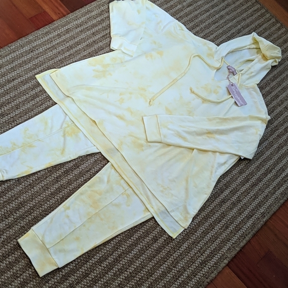 brushed Tops - Brushed NEW Lounge Set Tie Dye Hoodie Pants 1X